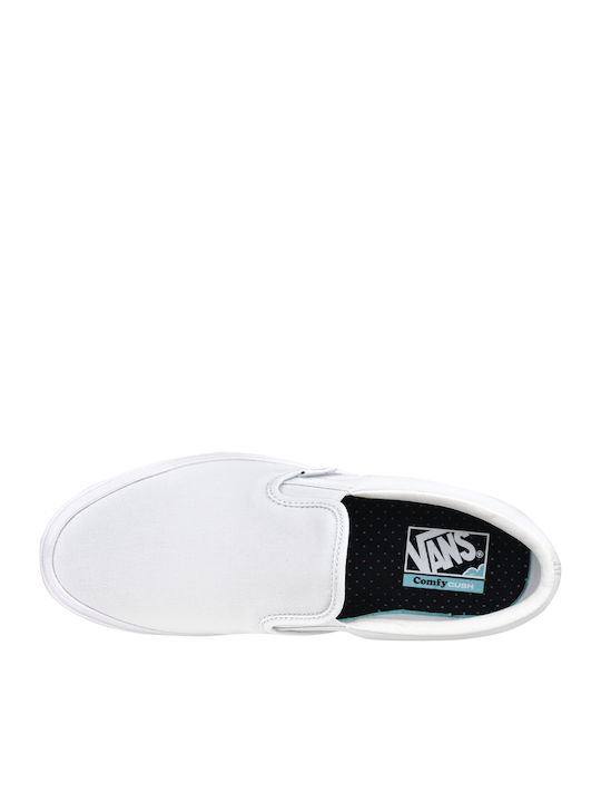 ComfyCush Men's Canvas Slip-Ons White