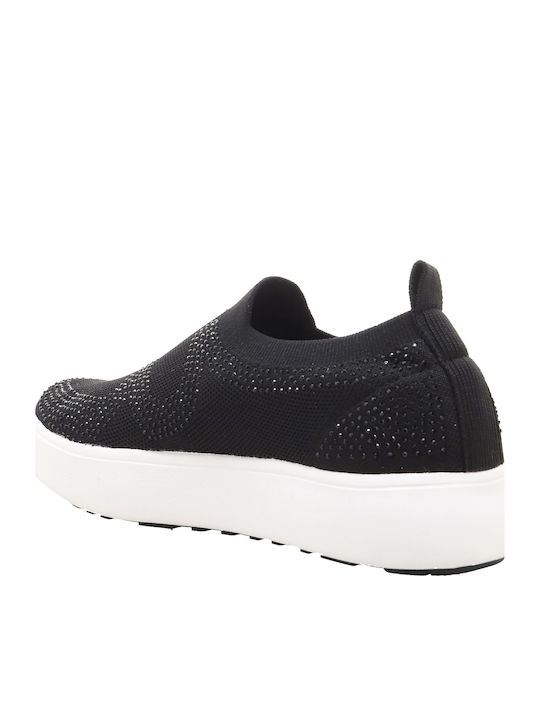 Hikari Γυναικεία Flatforms Sneakers Μαύρα