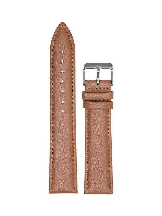 Tzevelion Leather Strap Tabac Brown 20mm