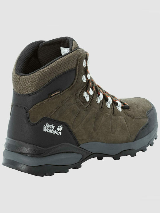 Jack Wolfskin Refugio Texapore Mid Men's Hiking Boots Brown