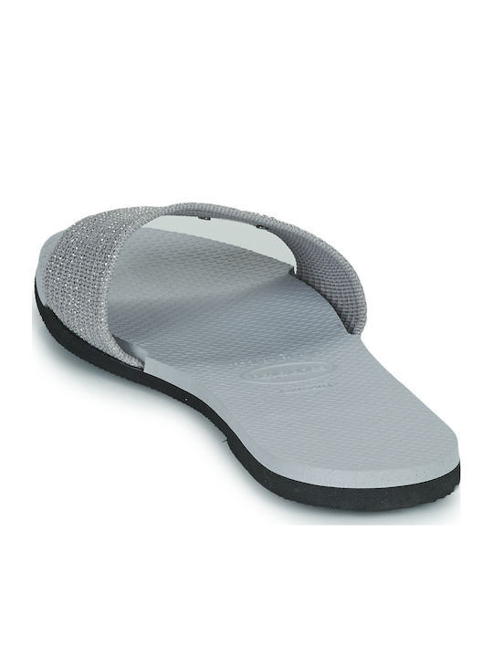 You Malta Metallic Slides in Gray Colour