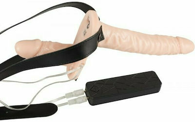 You2Toys Strap-On Duo Vibro Gurtzeug mit Doppelter Dildo in Schwarz Farbe