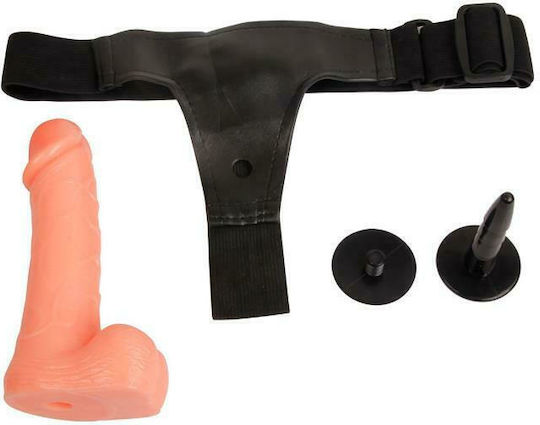 Baile Ultra Cyberskin Penis Harness with Dildo 18cm in skin color