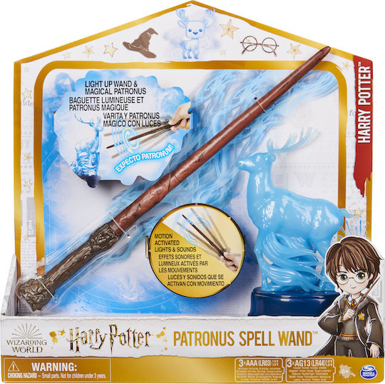 Spin Master Harry Potter Bagheta Vrăjii Patronus a lui Harry Potter Stick Replică în Scară 1:1