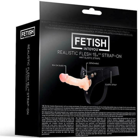 IntoYou Fetish Mistress Harness with Dildo 15.4cm in skin color