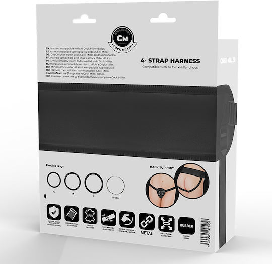 Cock Miller Harness με Dildo στο χρώμα του δέρματος