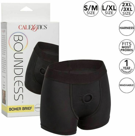 Calexotics Boundless Boxer Brief S / M Εσώρουχο σε Μαύρο Χρώμα