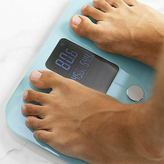 Cecotec Surface Precision 10400 Smart Healthy Vision Smart Bathroom Scale with Body Fat Counter & Bluetooth Turquoise
