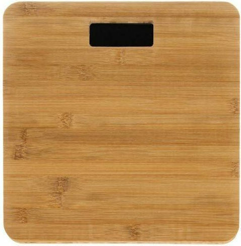 Bamboo 28x28x3cm Ψηφιακή Ζυγαριά 180kg Καφέ
