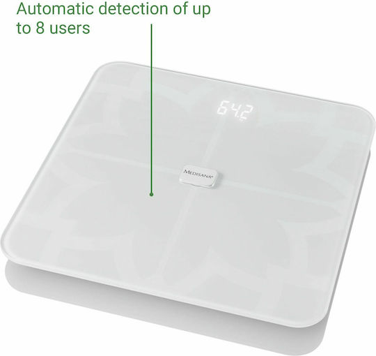 Medisana BS 450 Connect Digital Badezimmerwaage mit Körperfettmessung in Weiß Farbe