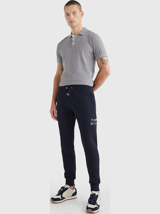 Sweatpants with Elastic Navy Blue