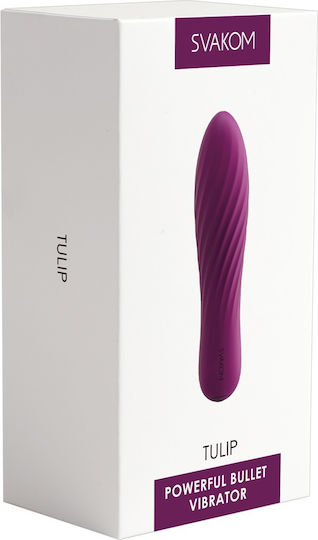 Svakom Tulip Rechargeable Vibrator Mini Κλασικός Δονητής 10.6cm Violet