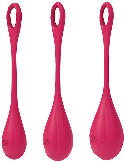 Satisfyer Yoni Power 1 Κολπικές Μπάλες 3τμχ Red