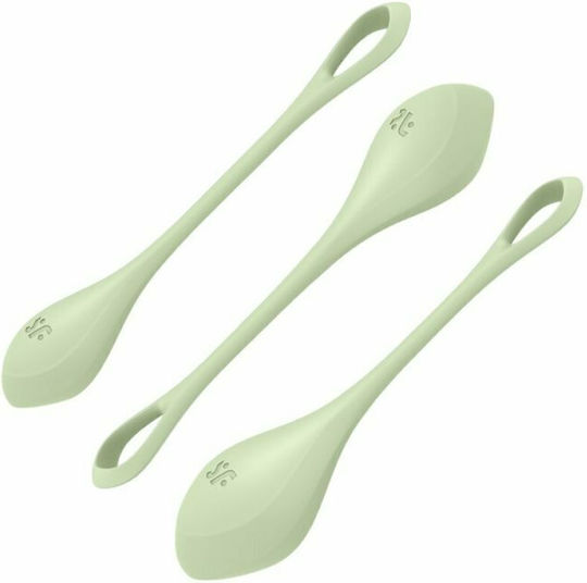 Satisfyer Yoni Power 2 Вагинални топки 3τμχ Light Green