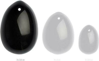 La Gemmes Yoni Jade Egg Large Black 5cm