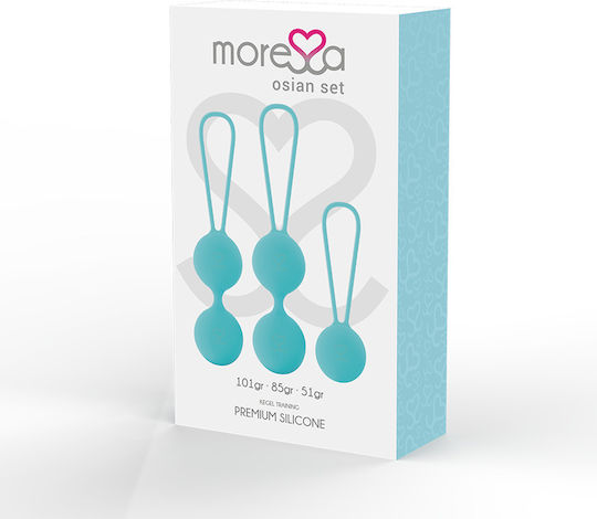 Amoressa Osian Set Premium Silicone Vaginalbälle Türkis