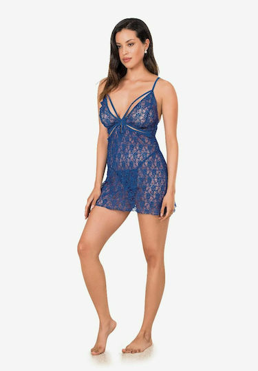 Moongirl 298 Nora Σετ Sexy Babydoll Baby Doll Blue