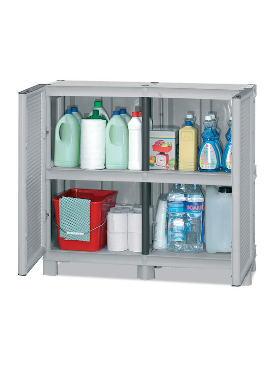 Dulap cu două uși Plastic cu Separator & 1 Raft 100x39x92cm