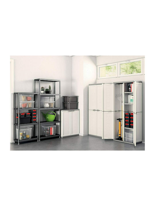 Двукрилен гардероб Jolly Low Пластмаса с 1 рафт 68x39x85бр