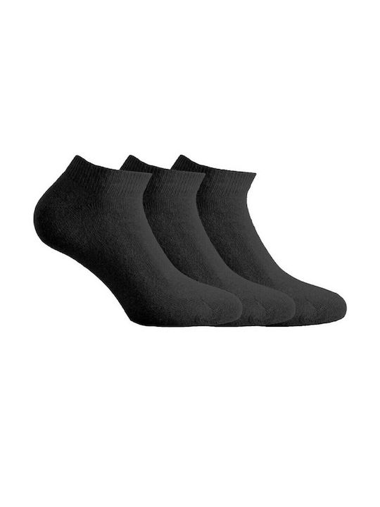 Walk V50 Γυναικείες Μονόχρωμες Κάλτσες Μαύρες 3Pack