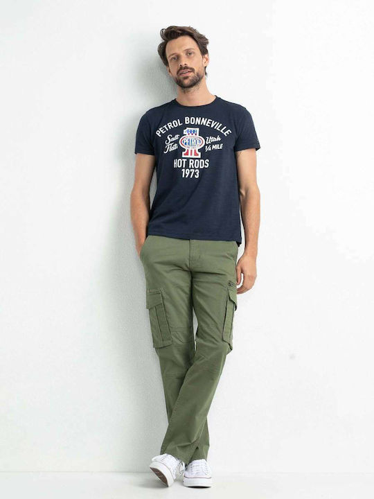 Trousers Cargo Elastic in Regular Fit Khaki