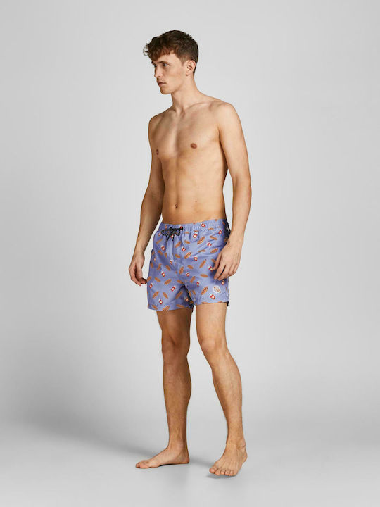 Herren Badebekleidung Shorts Lila mit Mustern