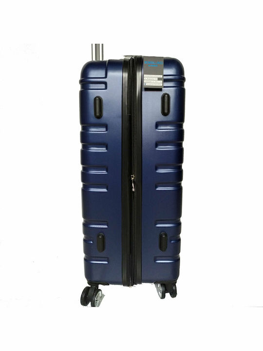 Forecast Cabin Hard Blue Suitcase With 4 Wheels Height 55cm