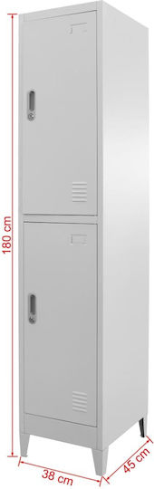 Шкаф Метал с 2 шкафчета 38x45x180бр