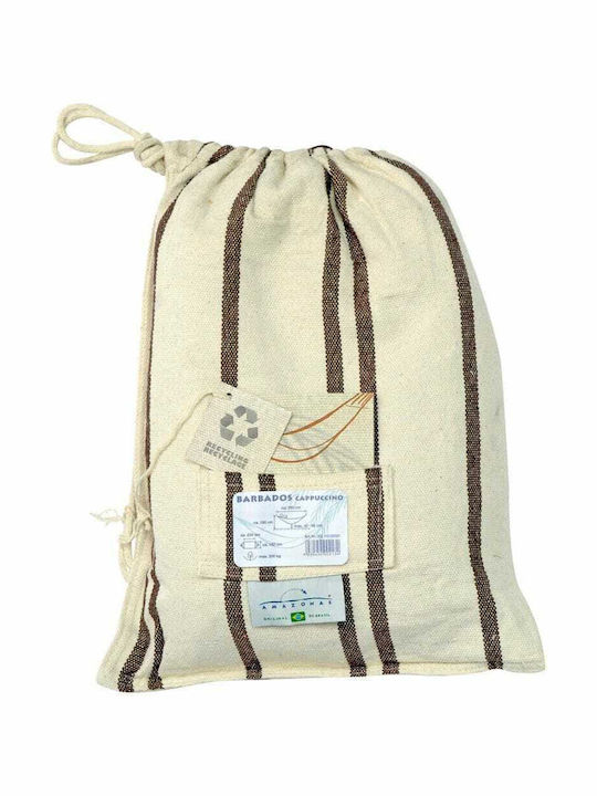 Amazonas Barbados Αιώρα Διπλή Υφασμάτινη Cappuccino 230x150εκ.