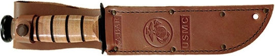 Ka-Bar USMC IRAQI Freedom Μαχαίρι Επιβίωσης Καφέ σε Δερμάτινη Θήκη