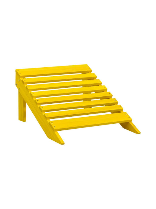 Deckchair Wooden Adirondack Yellow 147.5x70x88.5cm.