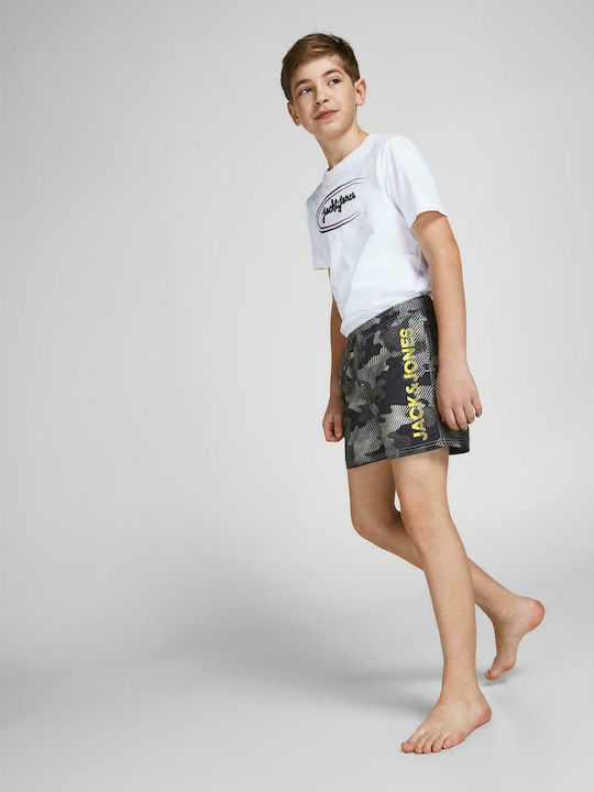 Jack & Jones Costum de baie pentru copii Pantaloni scurți de înot Gri