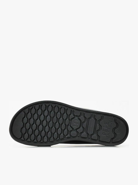 Women's Leather Platform Shoes Black