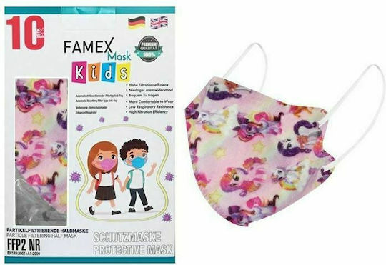 Famex Μάσκα Προστασίας FFP2 NR για Παιδιά με Unicorn 20τμχ