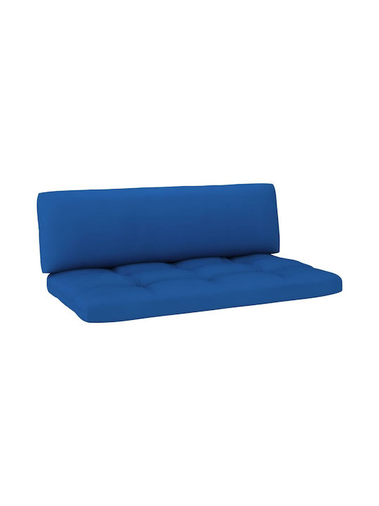 Zweisitziges Sofa Außenbereich aus Paletten mit Kissen 110x65x55cm