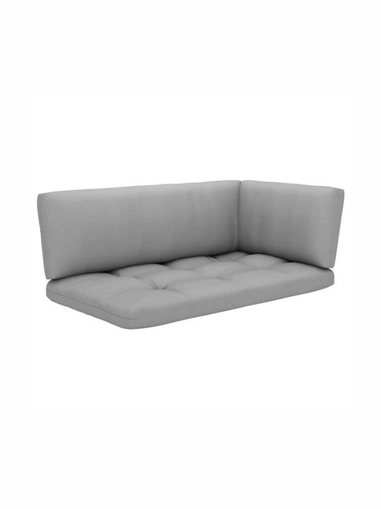 Corner Sofa Outdoor from Pallets with Pillows 110x65x55cm