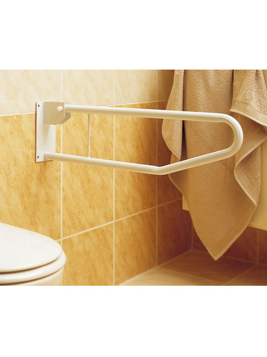 Thuasne Loop Rail Reclining Bathroom Grab Bar for Persons with Disabilities 70cm White