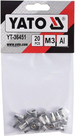 Yato Yato Πριτσίνια Aluminium M5x3mm 20 Stück