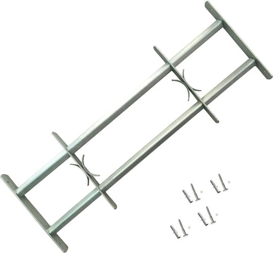 vidaXL Sicherheits-Fenstergitter verstellbar Grills 2Stück