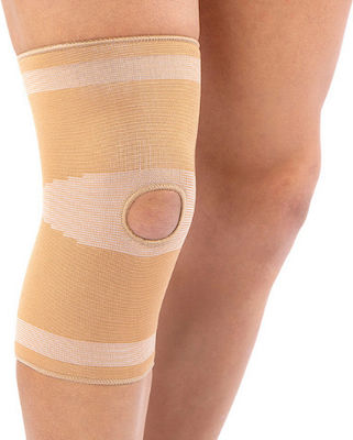 Anatomic Help 1502 Elastisch Knieband mit Loch in Beige Farbe