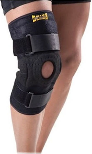 Uriel AC43D Knee Brace with Hole & Pads Black