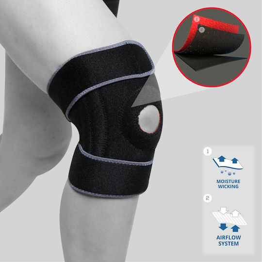 Ortholand KED / 408 Kniebandage Neopren mit Polstern & Loch