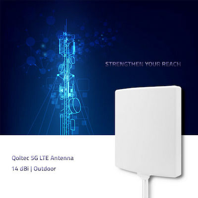 Qoltec 57022 Externă Antenă Wi-Fi 5G Sectorială 14dBi cu conexiune SMA