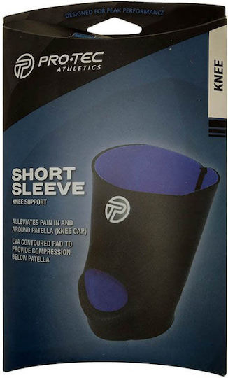 Pro-Tec Short Sleeve Elastic Knee Brace Black