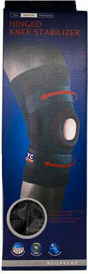 Knee Brace with Hole Black YC-710