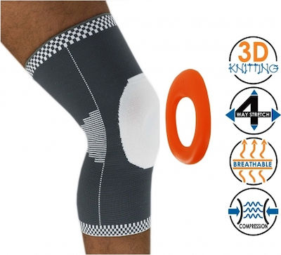 Adco Elastic Knee Brace 3D with Silicone Purple 05266