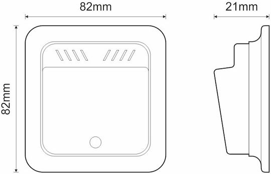 Olympia Electronics GR-43 Recessed Wall Card Switch Commands with Frame White