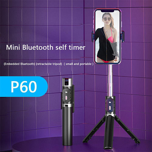 Selfie Stick with Bluetooth P60D Black