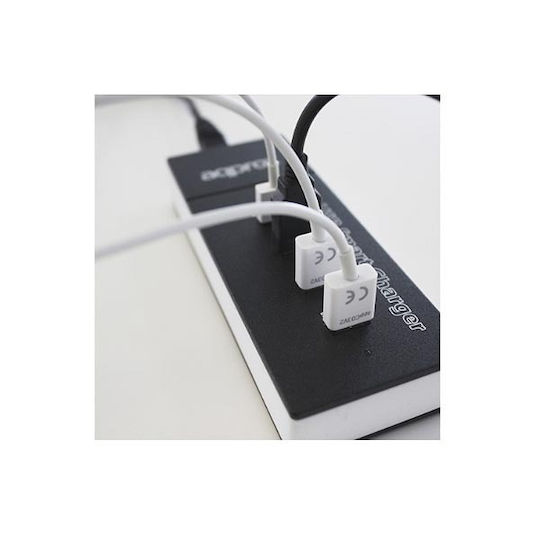 Approx Suport de Încărcare cu 4 Porturi USB-A 25W în culoarea Alb (APPUSB4PW)