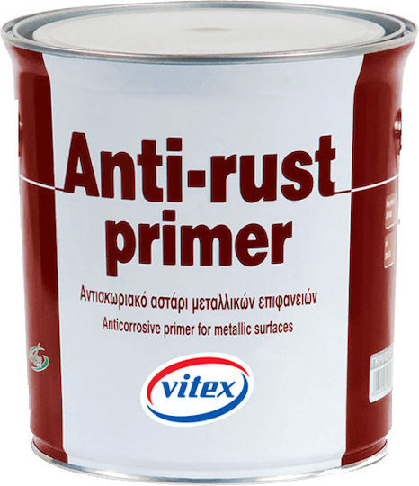 Vitex Anti-Rust Primer Ταχυστέγνωτο Αστάρι Αντισκωριακής Προστασίας Γκρι Suitable for Metal 0.375lt